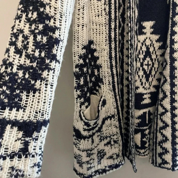 Vintage 90s Forever 21 Fair Isle preppy western academia ski resort cardigan - Picture 5 of 6